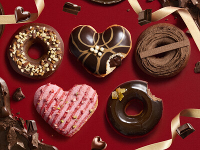 ベネズエラ産カカオマスやフルーツ、ナッツの贅沢マリアージュ　濃厚ショコラの“ちょこっとリッチ”を楽しむ　バレンタイン限定の“本格ショコラドーナツ”5種　2026年1月14日（水）より期間限定発売