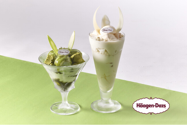 【白パフェ＆緑パフェ】ジーニスの夏パフェwith Haagen-Dazs