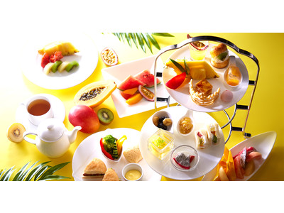いよいよ夏本番。タカノフルーツティアラ（カットフルーツ食べ放題＆アフタヌーンティーセット）の7月のメニューテーマは「Mango＆Tropical」。