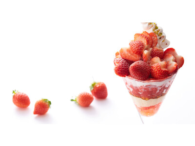 【タカノフルーツパーラー】苺の季節ど真ん中。苺好きを飽きさせない。1月の旬果グランドメニューは「苺」。パフェがもらえるお得なプレゼントキャンペーンも同時開催！