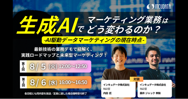 インキュデータ、「生成AIで変わるデータマーケティング最前線」セミナー開催