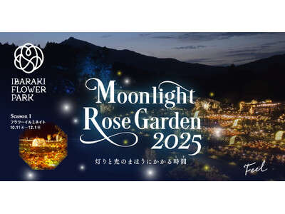 【光の変化を体感】「Moonlight Rose Garden2025」灯りと光のまほうにかかる時間（とき）