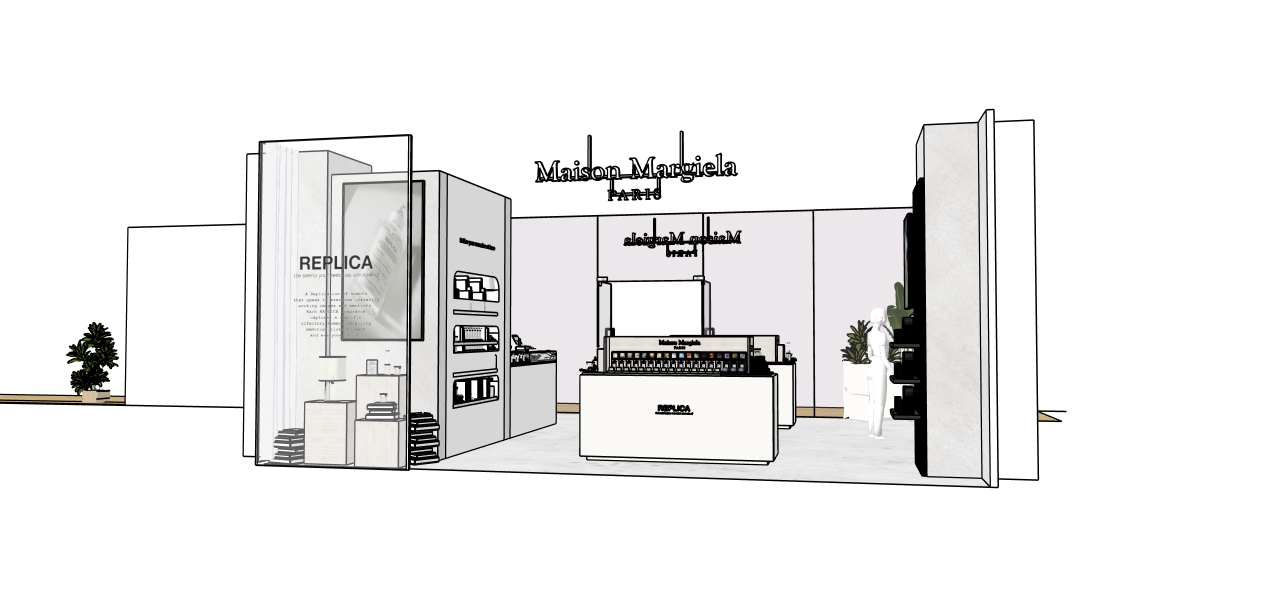 メゾン マルジェラ「レプリカ」フレグランス、高輪ゲートウェイ駅「ニュウマン高輪」に新店舗をオープン