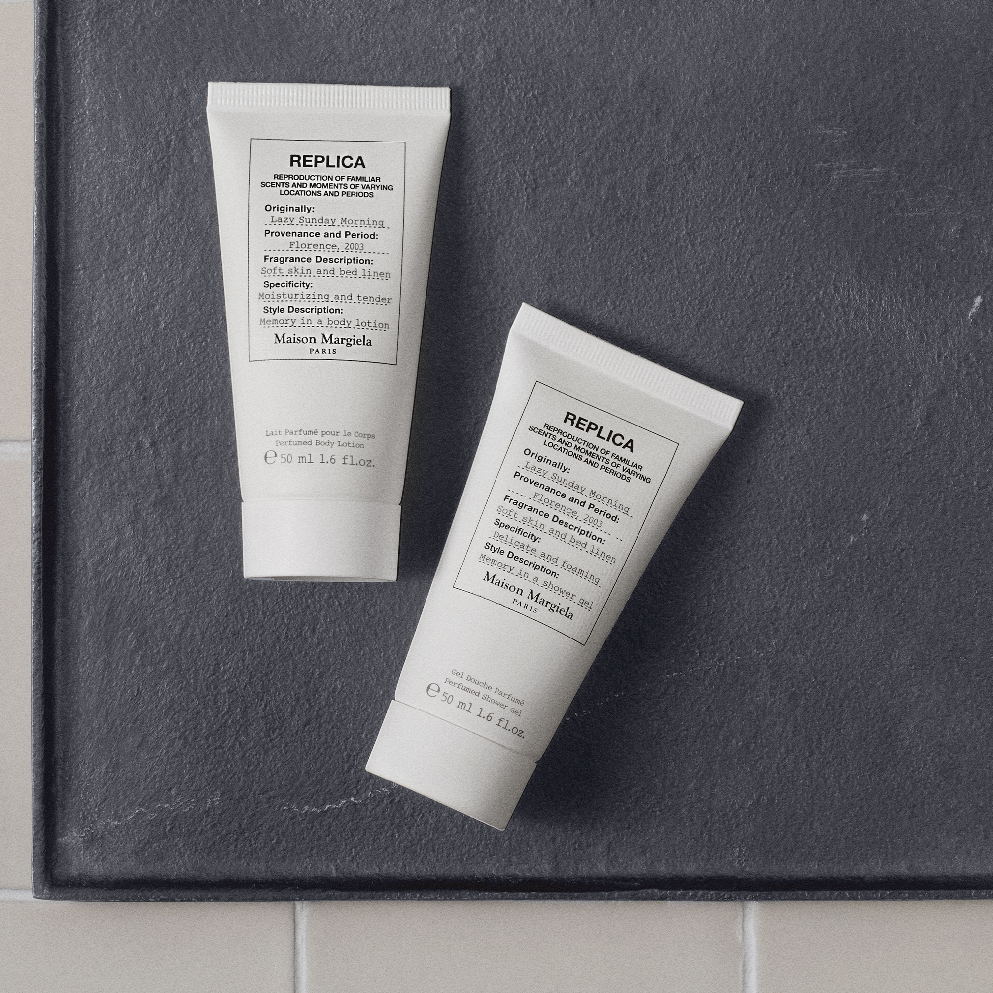 メゾン マルジェラ フレグランスより「レプリカ レイジーサンデー モーニング ボディケア トラベルセット」が登場