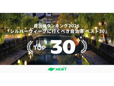 旅行アプリ『NEWT（ニュート）』11年ぶりの"秋の大型連休"シルバーウィーク、いま行くべき穴場自治体ランキング ベスト30