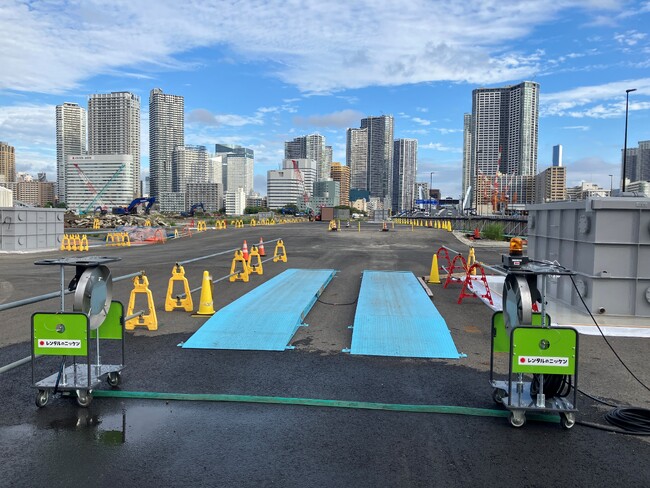 新商品！全自動簡易タイヤ洗浄機スマートウォッシュゲート開発