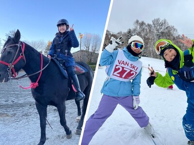 【こどもの休日の過ごし方】ウエスタン乗馬体験スクール（アルテミス編）× STSスキースクール