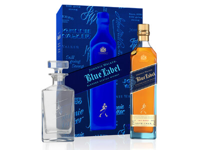 ジョニーウォーカー ブルーラベル　数量限定特製デキャンタ付きギフトボックスが登場