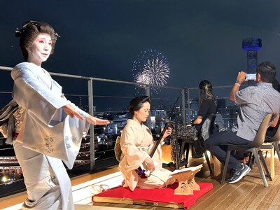 【30名限定】隅田川花火大会を2会場同時にホテルROOFTOP TERRACEから観覧!浅草の夜空を彩る...