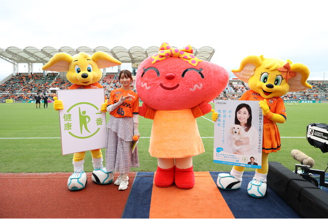 乃木坂46 黒見明香氏が清水エスパルスのホームゲームで、「健康の大切さ」を呼びかける特別プログラムを実施！