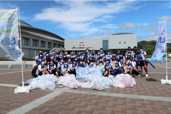 『スポGOMI甲子園・山口県大会』を開催 激闘を制したのは「徳山商工のルンバ」チーム　当日は参加者全57人で、22.34kgのごみを集めました！