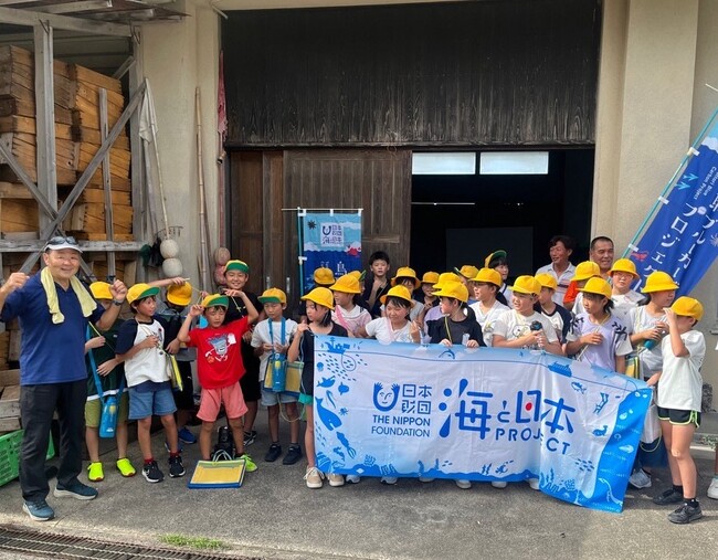 長和瀬漁港にて、青谷小学校の児童が海の学習を実施！