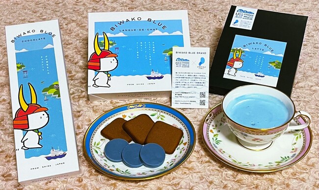 美しい琵琶湖をイメージした「びわ湖ブルーシリーズ」ひこにゃんパッケージとなって新登場！