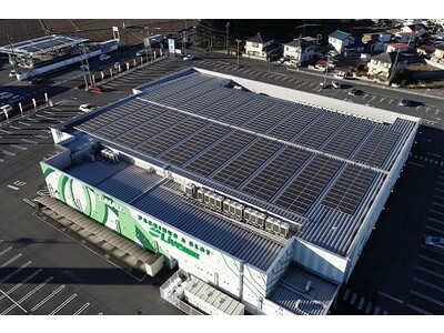 ライブガーデン栃木本店への太陽光発電PPAサービス「TGPでんき」導入