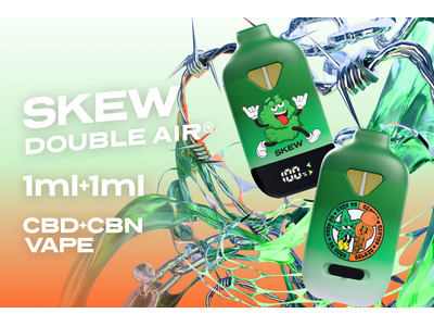 CBDベイプブランド「skew（スキュー）」から、1台で2種類・3パターンのフレーバーが楽しめるベイプ“...