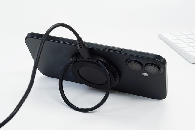 スマホリングやスタンドとしても使える、わずか9.7mmの薄型マグネットワイヤレス充電器 OWL-MW01シリーズを発売。