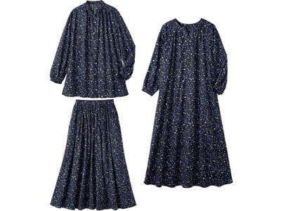 【新商品発売情報】セシールから甘すぎない大人の花柄『プランティカコラボ　花柄ギャザーブラウス、花柄ギャザースカート、花柄ワンピース』が新登場！