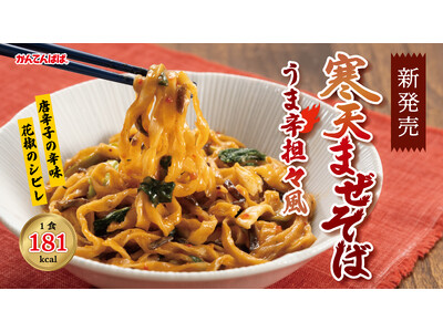 特製「寒天平打ち麺」使用『寒天まぜそば うま辛担々風』新発売。１食１８１kcal　ヘルシー感と食べ応えを両立。調理も簡単！
