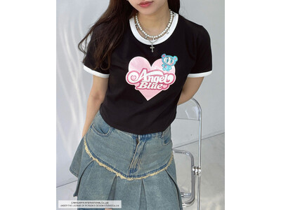 AS KNOW AS plusから、目を奪う輝きを放つ「ANGEL BLUE」のキラキラTシャツが登場！