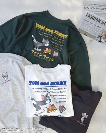 AS KNOW AS plusから『トムとジェリー』のスウェットが登場！