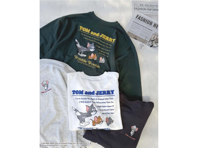 AS KNOW AS plusから『トムとジェリー』のスウェットが登場！