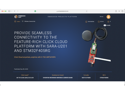 MIKROE、1500以上のClick boardを使用した100万件以上の設計を格納した世界最大の組み込みプロジェクト・プラットフォームEmbeddedWikiを発表