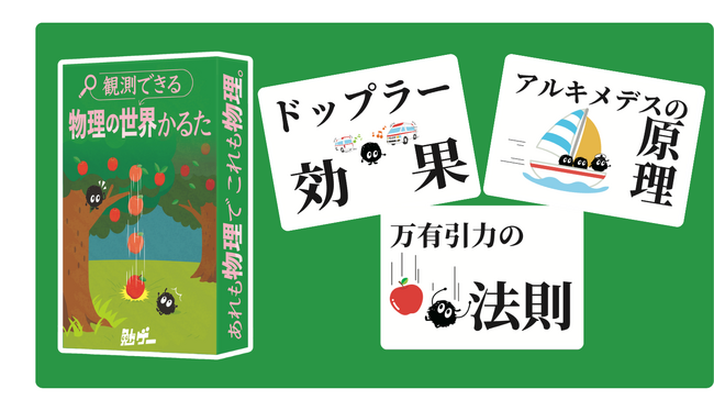 救急車のサイレンが近づくと高く聞こえるのは“何効果”？身近な出来事の中から“物理現象”を見つけるカードゲーム「観測できる物理の世界かるた」発売！