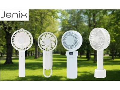 急な暑さに今から備える。コメリのJenixより用途で選べる4つの個性のハンディファンが新登場。