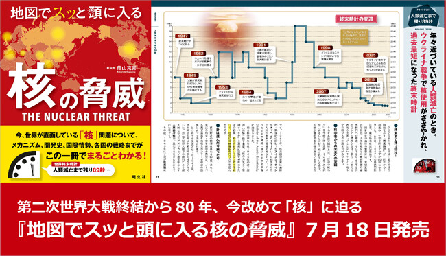 第二次世界大戦終結から80年、今改めて「核」に迫る『地図でスッと頭に入る核の脅威』7/18発売