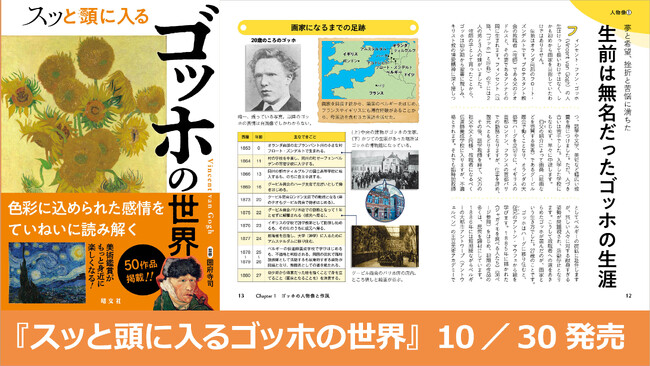 プレスリリース「今秋開催の大ゴッホ展で改めて注目されるゴッホを大解剖！『スッと頭に入るゴッホの世界』10／30発売」のイメージ画像
