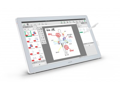 7月11日～13日開催される国際モダンホスピタルショウ2018のワコムブースにて、バサラの医療情報入力ツール 「E-toile」を発表