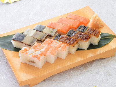 【古市庵】新春を彩る華やかな詰合せ。「迎春押寿司 巴」初売り価格で登場！