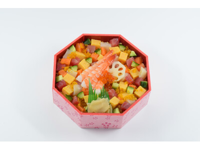 【古市庵】はまぐりや海老を彩りよく盛り込んだちらし寿司をはじめ、多彩なひな祭商品をご用意しております！