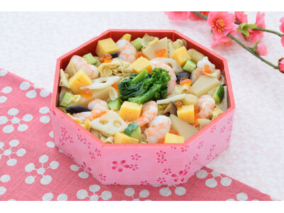 【梅の花テイクアウトショップ】桃の節句のお祝いに「ひなまつり弁当」「ひなまつりちらし寿司」期間限定販売