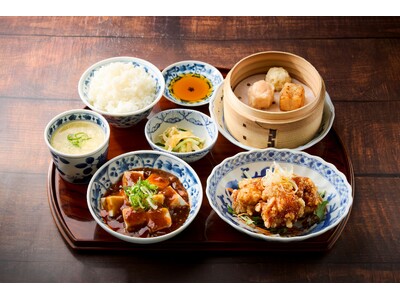 梅の花グループ創業50周年！梅田・阪急三番街の中華料理店「梅香」でメイン料理を2種類同時に味わえる贅沢な定食が、公式アプリでお得に。