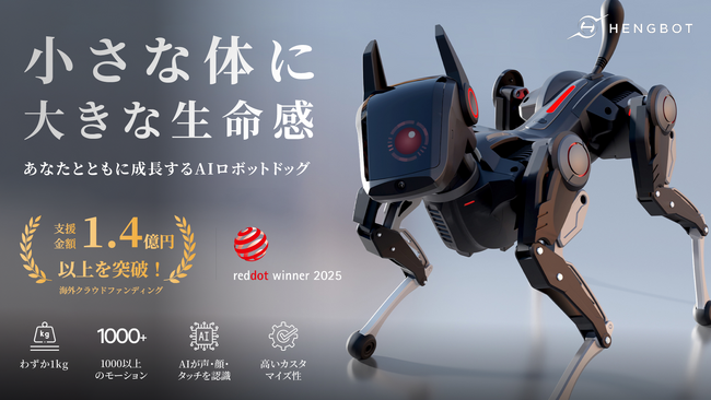 【新製品】次世代AIロボットドッグ「Sirius」、8月28日11時よりMakuakeで先行販売開始!!