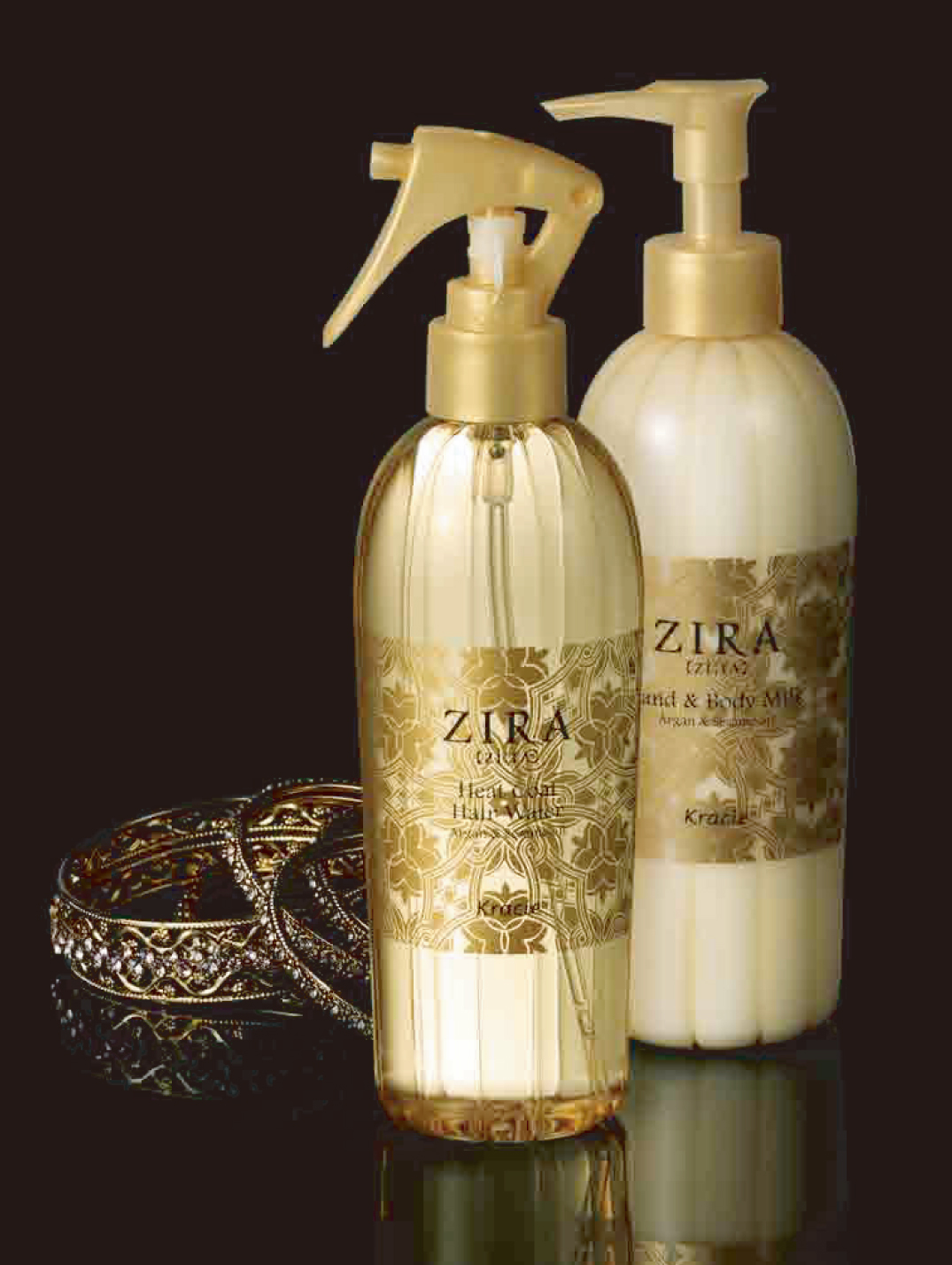 ～宿泊・温浴施設向けアメニティブランド～「ZIRA（ジーラ）」黄金のオイル美容でツヤめく美髪・美肌へ　ヒートコートヘアウォーター、ハンド＆ボディミルク　新発売