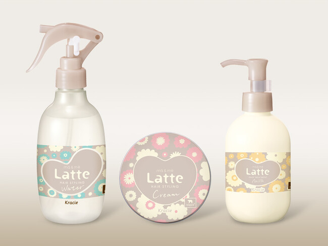 大人と子どもが一緒に使える「ｍa＆ｍe Latte」が北欧デザインブランド「kippis(R)」とコラボ！　幸福感あふれる花々を描いたパッケージの「アウトバスヘアケア」を数量限定発売
