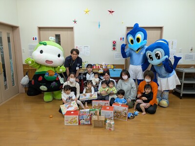 【ジュビロ磐田×エド・インター】SDGs・社会貢献プロジェクト第6弾　菊川市立総合病院へ知育玩具を寄贈