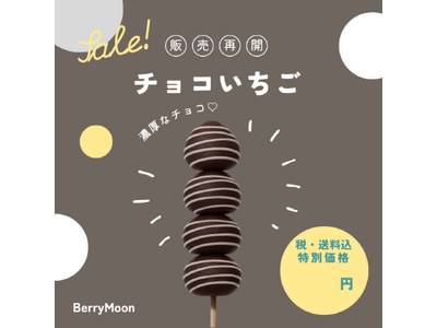 夏季限定！人気スイーツ「チョコいちご」と「果実アイス」が特別価格で卸販売★
