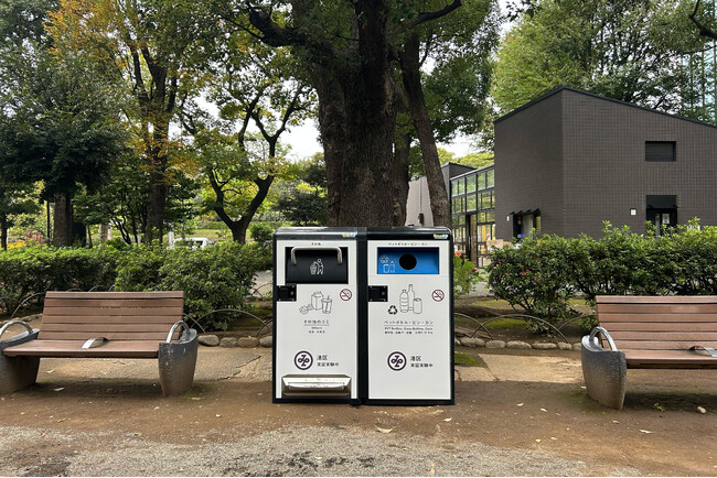 東京都港区・高橋是清翁記念公園に自動で“圧縮”するスマートゴミ箱「SmaGO」を設置し、実証実験を開始