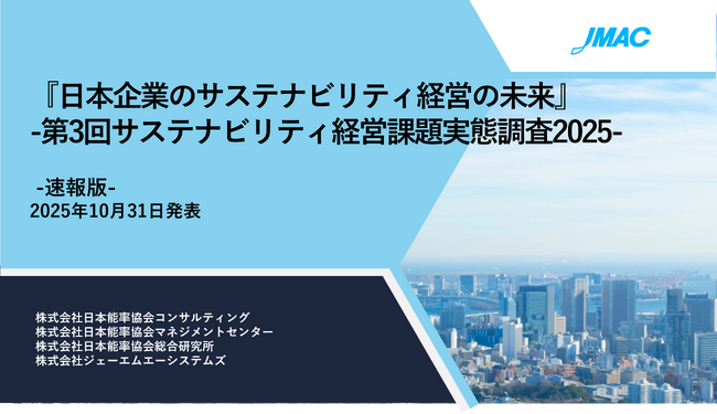『サステナビリティ経営課題実態調査2025』速報