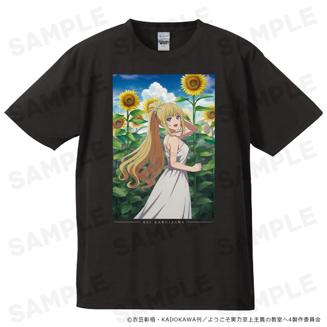 TVアニメ『ようこそ実力至上主義の教室へ』Tシャツ、キャラクターラバーマット、B2タペストリー、アクリルキャラスタンド、クリアファイルの受注を開始しました！