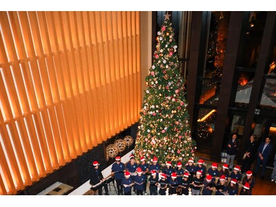 【フォーシーズンズホテル京都】開業以来初となるクリスマスツリーライティングセレモニーを開催。