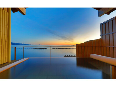 【新プラン販売開始】熱海温泉「湯の宿 平鶴（ひらつる）」1日1室限定！絶景の朝景を貸切露天風呂で満喫する贅沢プラン