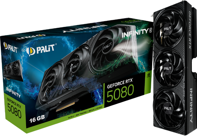 PALIT、NVIDIA(R) GeForce RTX(TM) 5080 Infinity 3シリーズグラフィックカードを発表