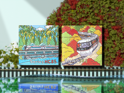 『電車で旅するマグネット』JR東海の車両シリーズに新作登場。特急「ひだ HC85系」「しなの 383系」を発売