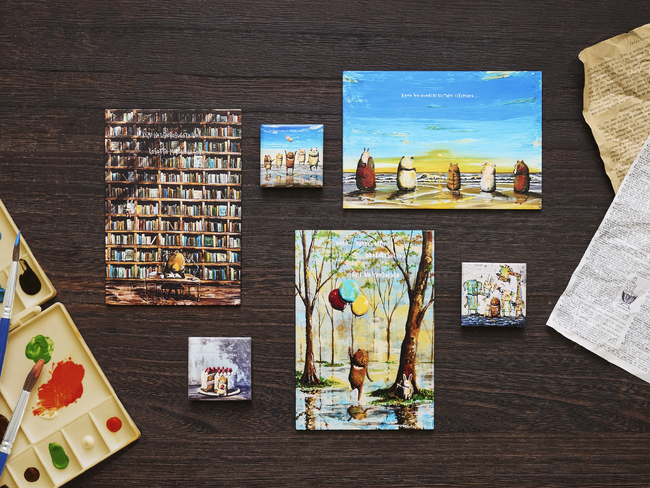 プレスリリース「個性豊かな動物たちを描くアーティストTokinoirodori（トキノイロドリ）の原画をモチーフにした、PENONオリジナルアートグッズ発売」のイメージ画像