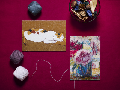 クヴェレ美術館の所蔵作品をモチーフにした「PENON タッチミー！ウッドポストカード」クヴェレ美術館ミュ...