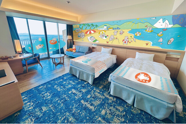 熱海プリン×熱海後楽園ホテル　初のコラボルームが1日1室限定で登場！昨年好評の夕食ブッフェでのスイーツコラボも同時開催